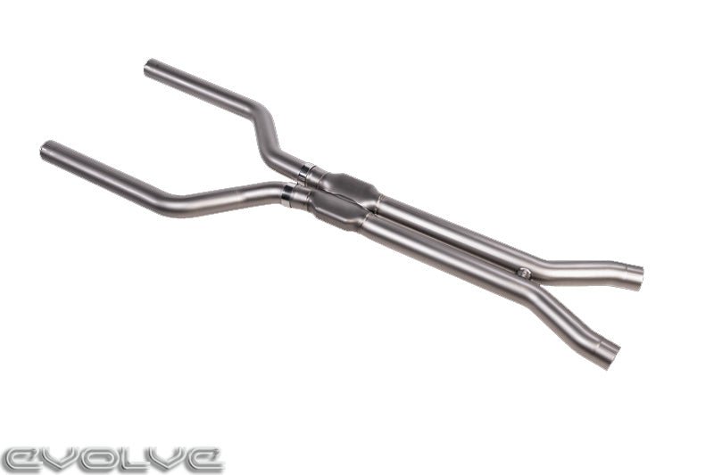 Akrapovic Evolution Link Pipe Set (Titanium) - BMW F95 X5M | F96 X6M - Evolve Automotive